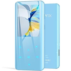 AGPTEK 32GB MP3 Player Bluetooth 5.0 mit 2,4 Zoll TFT Farbbildschirm, HiFi Musik Player mit Lautsprecher, Touch-Tasten…