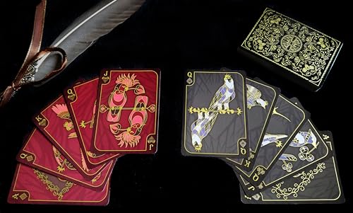 Celestial Wings: Baraja de Cartas con Diseño de Pájaros Elegantes miniatura 2