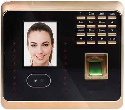 Time Clock, Time Clock,Face Recognition Time Attendance Machine, Fingerprint Reader Clock in Machine for Employees (Id Adms 1)