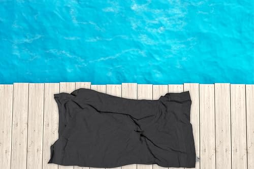 ASTILTEX Bath Towels Pack of 6 – 24" x 48" – 100% Cotton Terry, Soft, Quick-Dry & Highly Absorbent – Charcoal Grey Towels for Bathroom, Spa, Gym, Hotel, Pool & Everyday Use by ASTILTEX - Used condition - Image 4