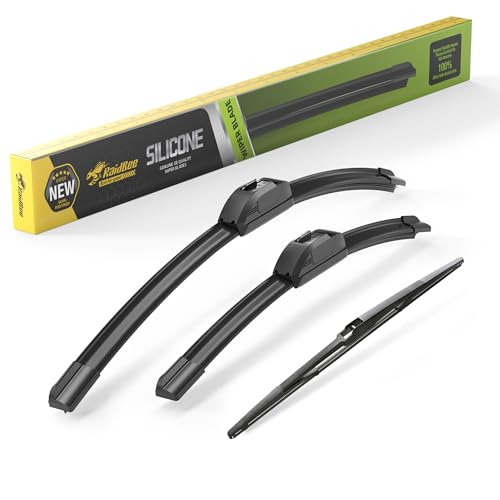 Raidbee® Silicone Windshield Wiper blades 3 pack Replacement for Sienna 2020 2019 2018 2017 2016 2015 2014 2013 2012 2011 All-Season Silicone Windshield Wipers 28
