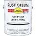 Rust-Oleum 4200/4300 System High Heat Coating (<650 G/L Voc High Temp), Black Gallon Can - Lot of 2