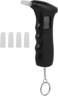Breathalyzer Breath Alcohol Tester, Mini LCD Alcohol Breath Alyzer Tester Professional Police Alcohol Detector Breath-alyzer, Portable Alcohol Tester