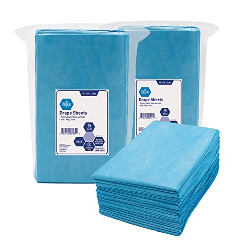MED PRIDE Disposable 2-Ply Drape Sheets,Leakproof Medical Cover,50-Pack