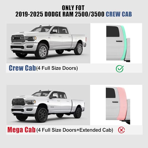 Image of 6.4FT Truck Bed Mat for 2019-2026 Dodge Ram 2500 /3500 Crew Cab Floor Mats