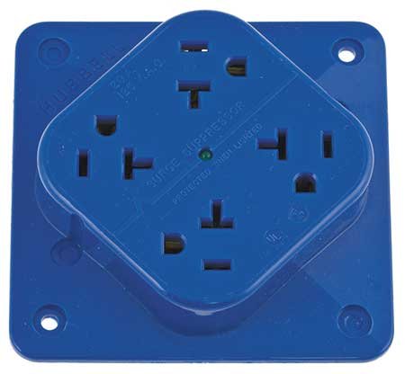 20A Quad Receptacle 125VAC 5-20R BL