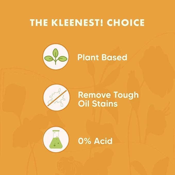Image of Kleenest Kitchen Cleaner & Degreaser Spray, Citrus Fresh | Powerful Grease Remover | For Stove, Chimney, Tiles & Countertops | 450 ml