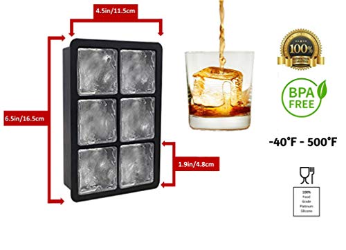 Kitchen Planet Ice Cube Trays Silicone Variety - Set Of 3, Large Ice Cube Mold For Whiskey Or Drinks, Sphere Ice Ball Maker & Diamond Ice Cube Tray With Lid, Improved Design, Funnel & Syringe Included #TOP1