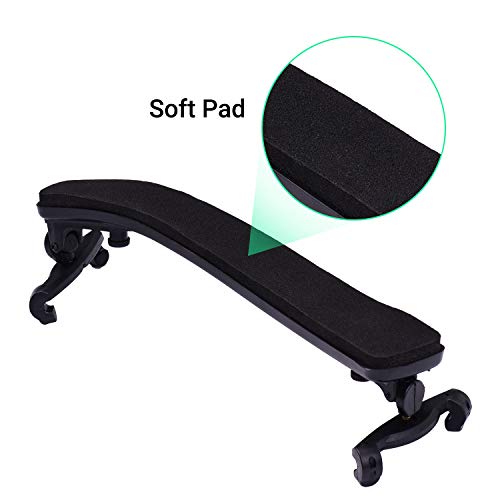 Henniu Conjunto de cordas mudas para descanso de ombro para violino kit de substituição de peças de