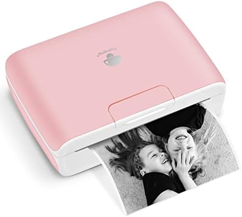 Phomemo M04S 110mm Mini Inkless Printer - Portable Thermal Printer Bluetooth Printer, 53/80/110mm Printing Width, 304dpi, Compatible with iOS&Android, Ideal for Documents,Notes,Labels,Stickers,Pink