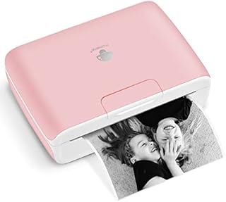 Phomemo M04S 110mm Mini Inkless Printer - Portable Thermal Printer Bluetooth Printer, 53/80/110mm Printing Width, 304dpi, Compatible with iOS&Android, Ideal for Documents,Notes,Labels,Stickers,Pink