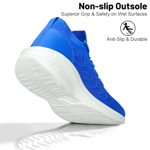 Image of Pujcs Womens Walking Running Shoes Slip-on Breathable Mesh Tennis Sneakers | Lightweight Non-Slip Shoes-Cushioned Athletic Sneakers for Gym Hiking Workout Casual Work
