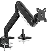 PUTORSEN Support Écran PC Moniteur, Lourd Premium Aluminium Bras Articulé Ergonomique Ressort à ...
