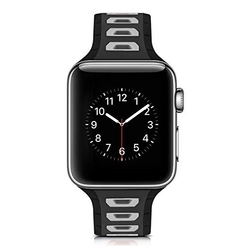 Qkldm Bracciale per Apple Watch 42 mm, pelle PU