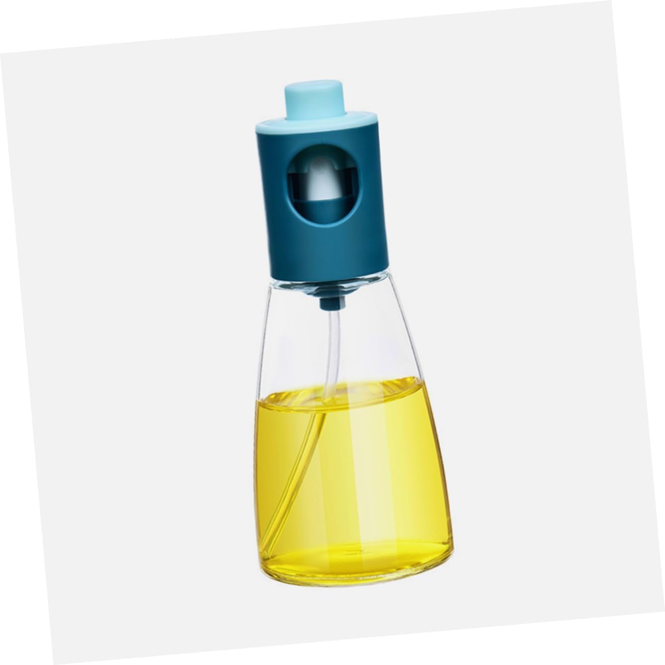2Pcs Press Type Glass Oil Spray Bottles Portable Oil Atomizer for Cooking Barbecue and Kitchen Use Leak Design with Fine Mist Spray for Healthier Diet
