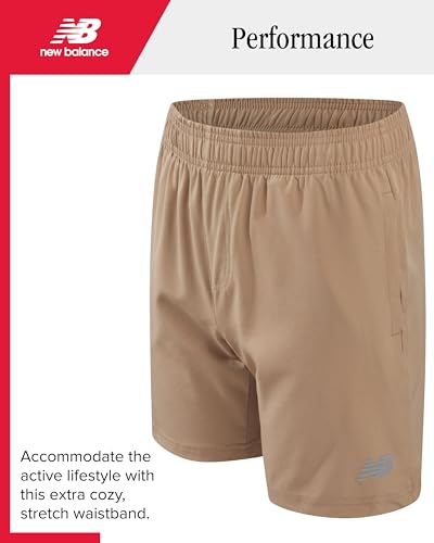 Image of New Balance Boys Short Set - 2 Piece Short Sleeve Collared Golf Boys Polo Shirt & Athletic Shorts for Outdoor Activities