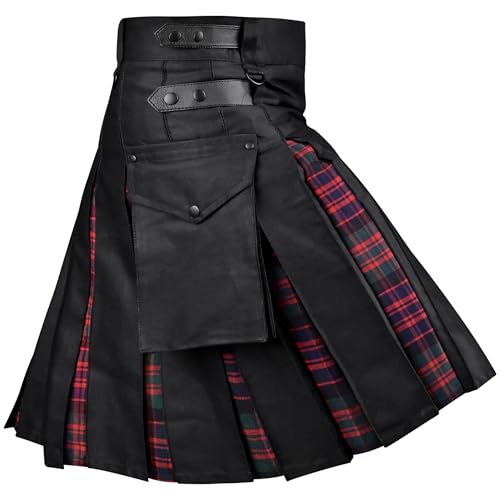 Kilt Multiuso ibridi Scozzesi per Uomo Tradizionale Highland Kilt, Macdonald, 50-52