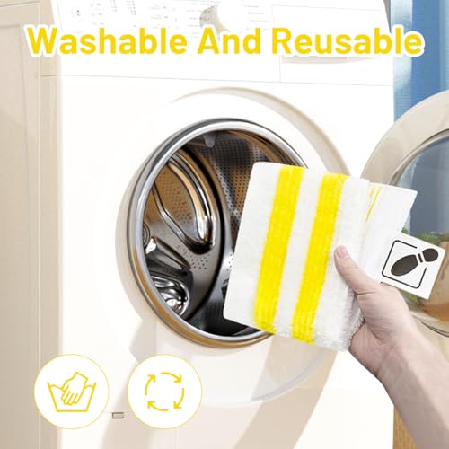 6 Stück für Kärcher Dampfreiniger Easyfix Wischmopp Ersatzbezug Set, für Kärcher Dampfreiniger EasyFix SC 1, SC 2, SC 3, SC 4, SC 5 Bodendüse Mikrofaser Mop Zubehör, für Alle Bodenarten