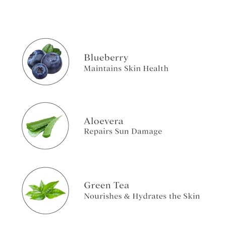 O3 + Blueberry D-Tan aux extraits naturels Protection solaire et éclaircissement de la peau (300 g) – vue 3