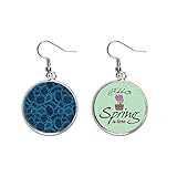 Classification: Earring Azul microscopio células estructura ilustración Colgante decorativo temporada pendientes de primavera joyas