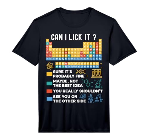 Funny Science Teacher Can I Lick It Periodic Table Kids Performance T-Shirt