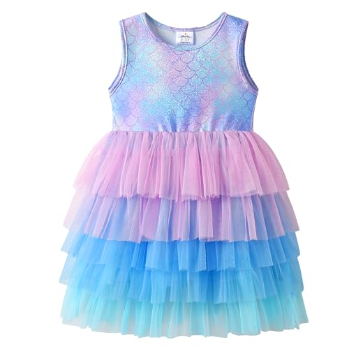 Vestidos de verano para niñas cómodos con falda tutú para evitar calor en fiestas infantiles