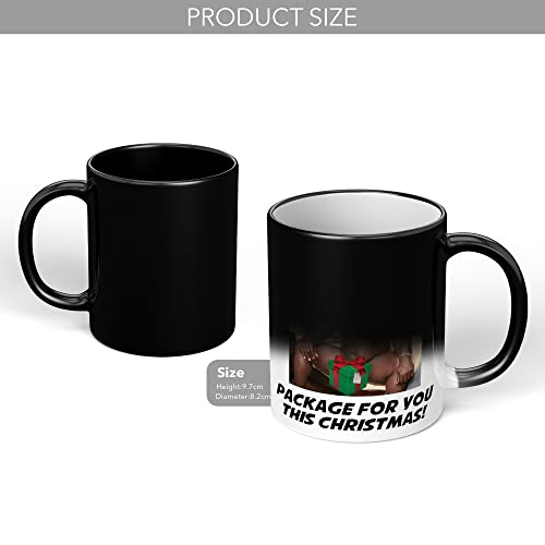 Print Maniacs Barry Wood Mug Christmas 11oz Gift Secret Santa Stocking Women Girls Her Hot Coffee Tea Xmas Present Adult Joke Funny Rude Naughty Big Package Mug (Magic Reveal) - Image 3