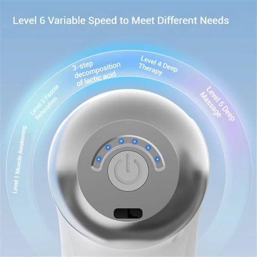 Image of HEEJ Deep Tissue Massager for Body Pain | 9 Specialized Heads for Deep Tissue, Muscles & Pain Relief | Handheld Mini Massage Machine for Neck, Back, Legs, Whole Body (Multicolor)