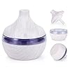 300ml Essential Oil Diffusers, Aromatherapy Diffuser Oil Humidifiers for Home, Aroma Diffuser for Room, Vaporizer Humidifier Oil 7 Colors LED Light Room Fresheners for Home (White) #5