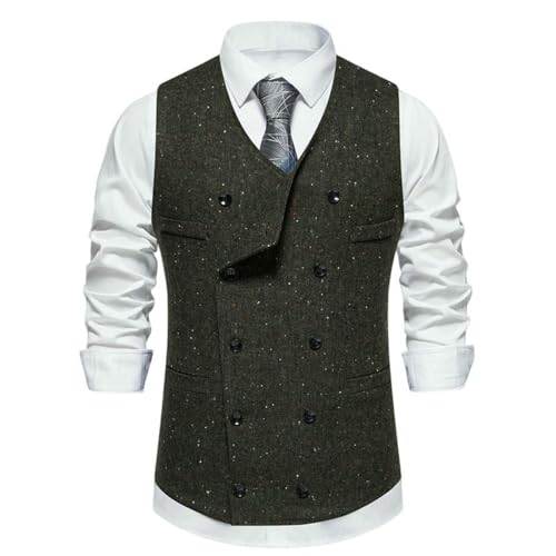 Gilet homme coton et lin respirant et léger style vintage
