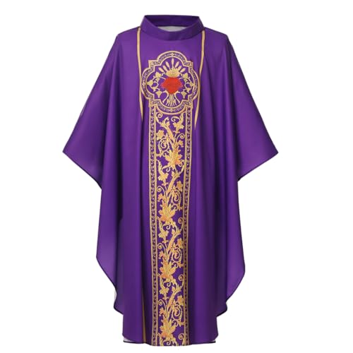 COSDREAMER Bata para hombre y mujer, diseño de sacerdote celebran...