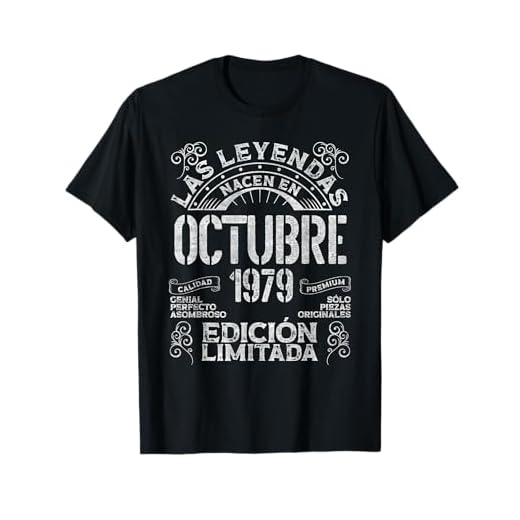 Las Leyendas Nacen En Octubre 1979 44 Años Cumpleaños Camiseta