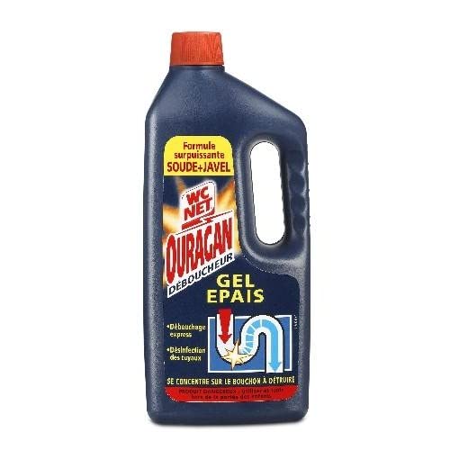WC NET - Ouragan Gel Déboucheur 1L - le Lot De 4
