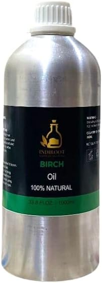 Birch Essential Oil (Betula) 100% Pure & Natural – 1000 ml / 33.8 Fl Oz – Therapeutic Grade for Skin Care, Hair Growth,Aromatherapy & Diffuser Use