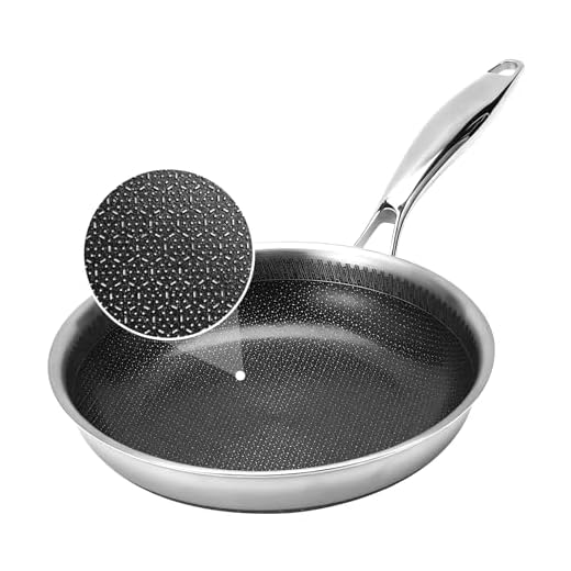 Tri-Ply Stainless Steel Hybrid Frying Pan