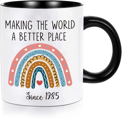 Women Birthdays Gifts, 40th 50th 60th 70th 80th Birthdays Gifts for Women, 330ml / 11oz Coffee Mug Birthday Gifts for Mother | Best Friends | Daughter, Christmas Gifts Thanksgiving Gifts (1985-40th)