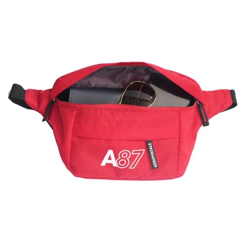 Image of Aeropostale Oliver Unisex Polyester Waist Pouch Bags & Cases - Red