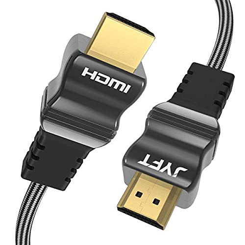 HDMI Cable 6ft - JYFT High Speed HDMI 28AWG Tinned Copper, 4K @ 60Hz, Premium HDMI 2.0b, Video 4K 2016P Ultra HD(UHD), 1080P 3D, Blue-ray, Support Apple TV, Xbox, PS3, PS4, HDTV