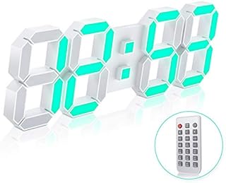 3D LED Wall Clock 7 Colors 15