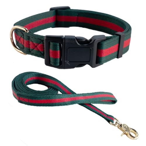 Luxury Dog Collar & Leash Set for Large Dogs