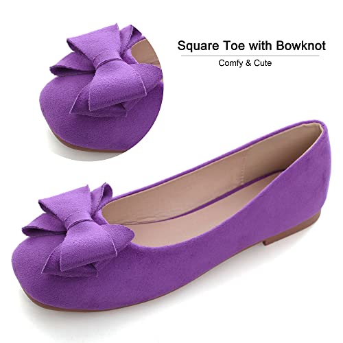Image of Dear Time Women's Flats Shoes Bowknot Dressy Ballets Loafers Wedding Business Casual Walking Shoes