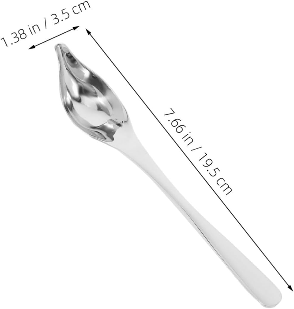 2pcs Stainless Steel Decorating Spoons with Tapered Spout