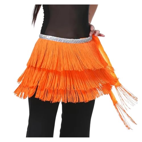 Three Layers Tassels Waist Chain,Adult Belly Dance Hip Belt for Stunning Dance Outfits and Performances