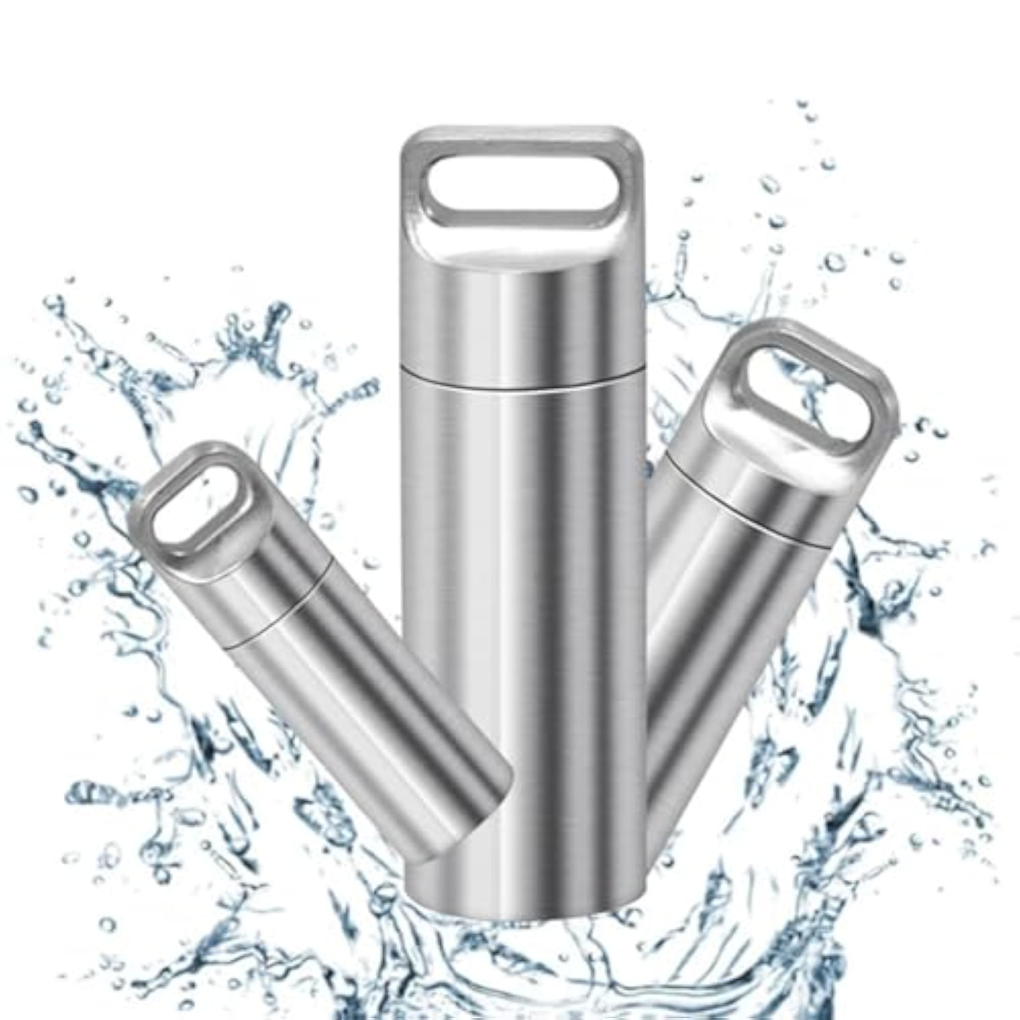 Waterproof Portable Survival Pill Bottle Box for Travel