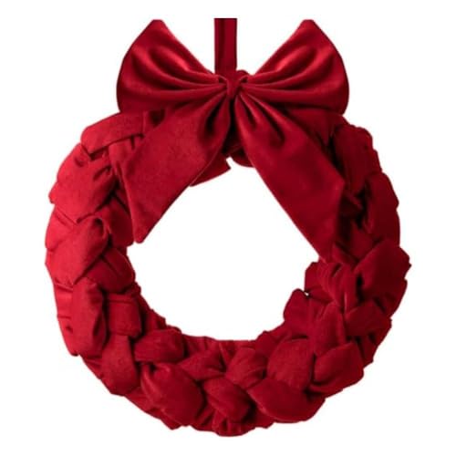 Lawnoval Cracker natalizi in velluto con fiocco, perfetto per decorazioni natalizie per la casa