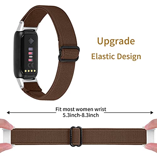 Lijinlan Pulseira elástica de poliéster compatível com Fitbit Luxe, alça de substituição trançada aj
