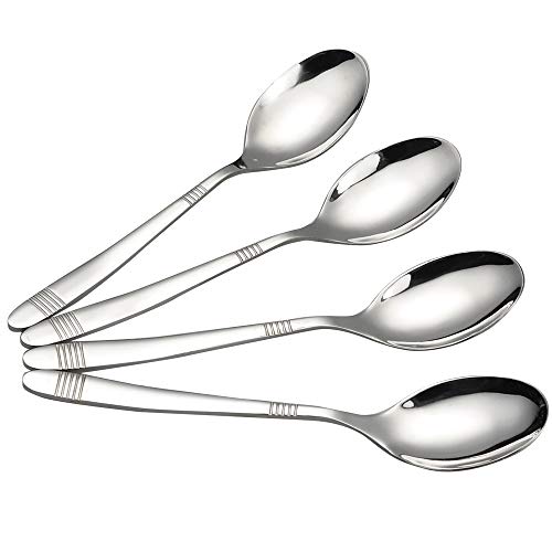 Begale 12 Pieces Stainless Steel Dinner Spoons, Cutlery Spoon