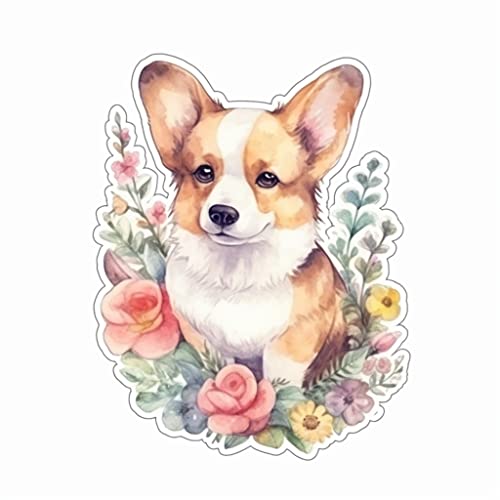 Image of Yoonek Graphics Welsh Corgi Welsh Corgi Dog Vinyl Decal Sticker for Car, Laptop, Tumbler, More. #009919-6