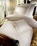 Hauptmaterial: Damast Curt Bauer Mako-Brokat Damast Bettwäsche Florenz beige 1 Bettbezug 135 x 200 cm + 1 Kissenbezug 80 x 80 cm