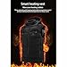 LIUHD Electric Heating Vest,Hoodie Heated Jacket for Men Women,9 Zone Double Control Sleeveless Sports Jacket,Black,L(165